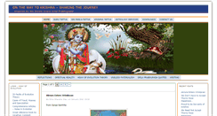 Desktop Screenshot of onthewaytokrishna.com